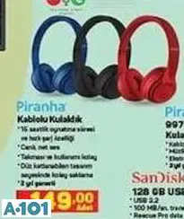 PİRANHA KABLOLU KULAKLIK PİRANHA KABLOLU KULAKLIK